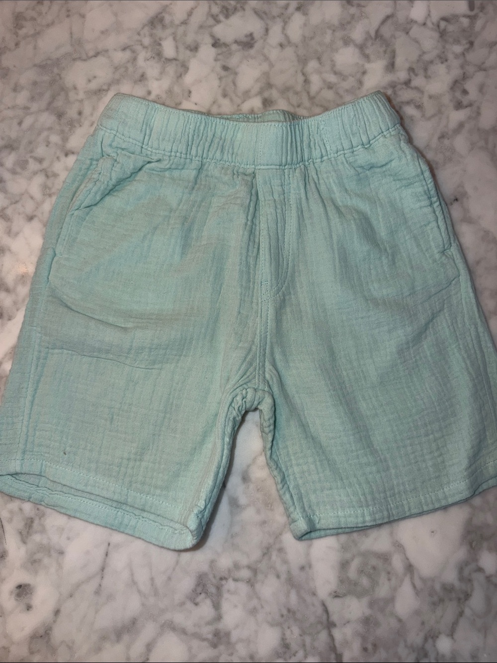 H&M Mint Green Cotton Kids Shorts 5T